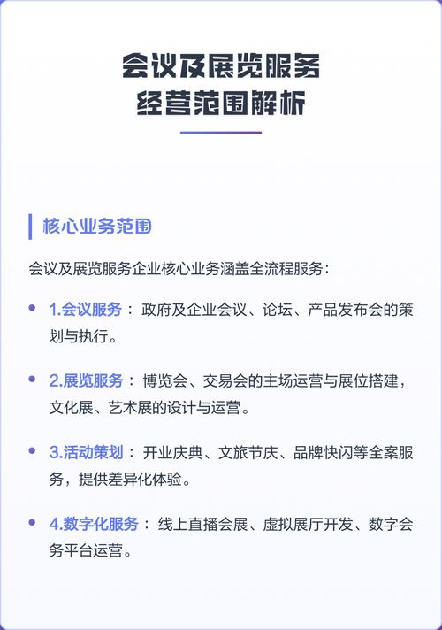 會議及展覽服務經營范圍解析 從注冊到運營的合規指南